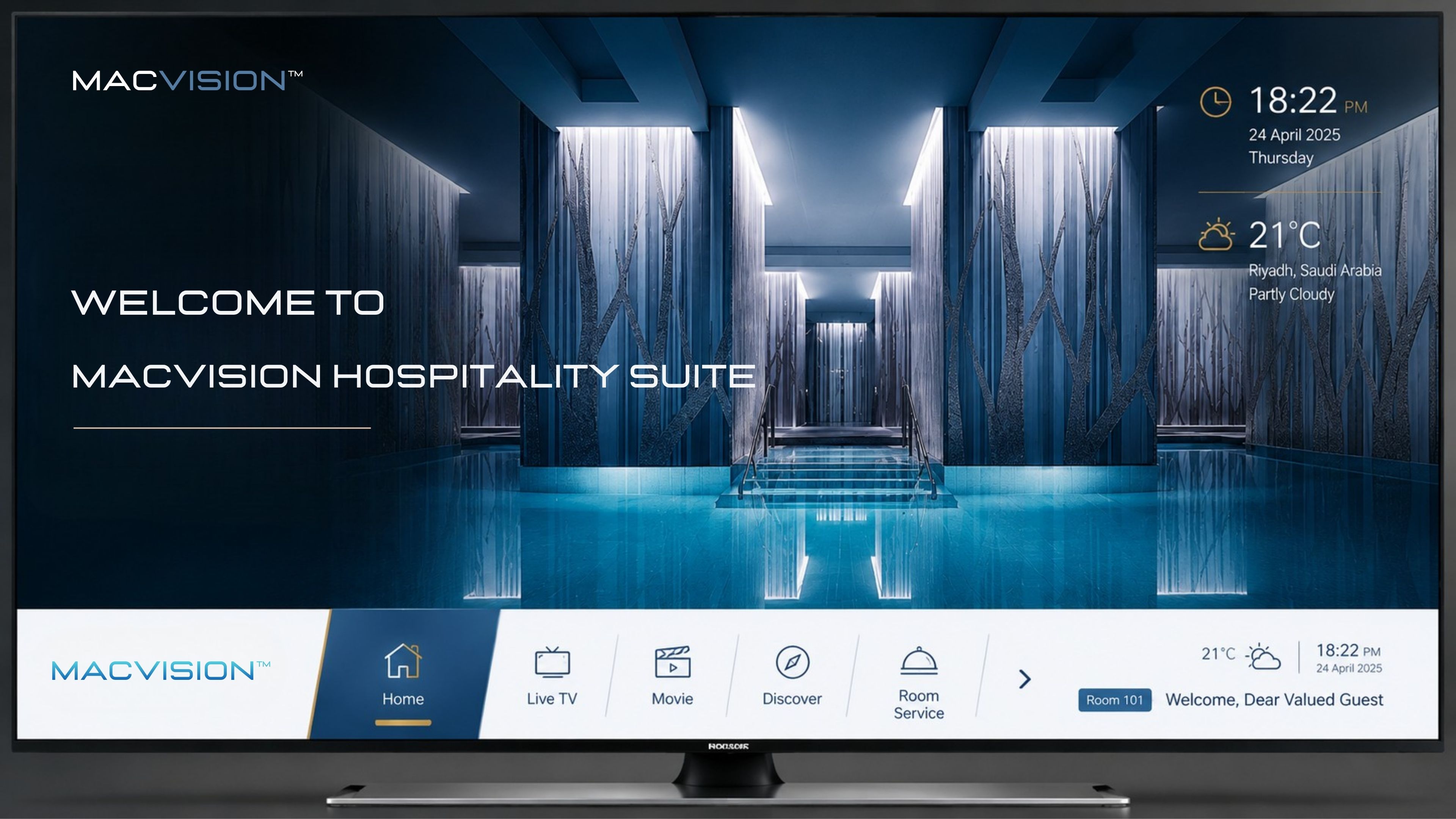 NEOM IPTV Smart TV digital experience interface
